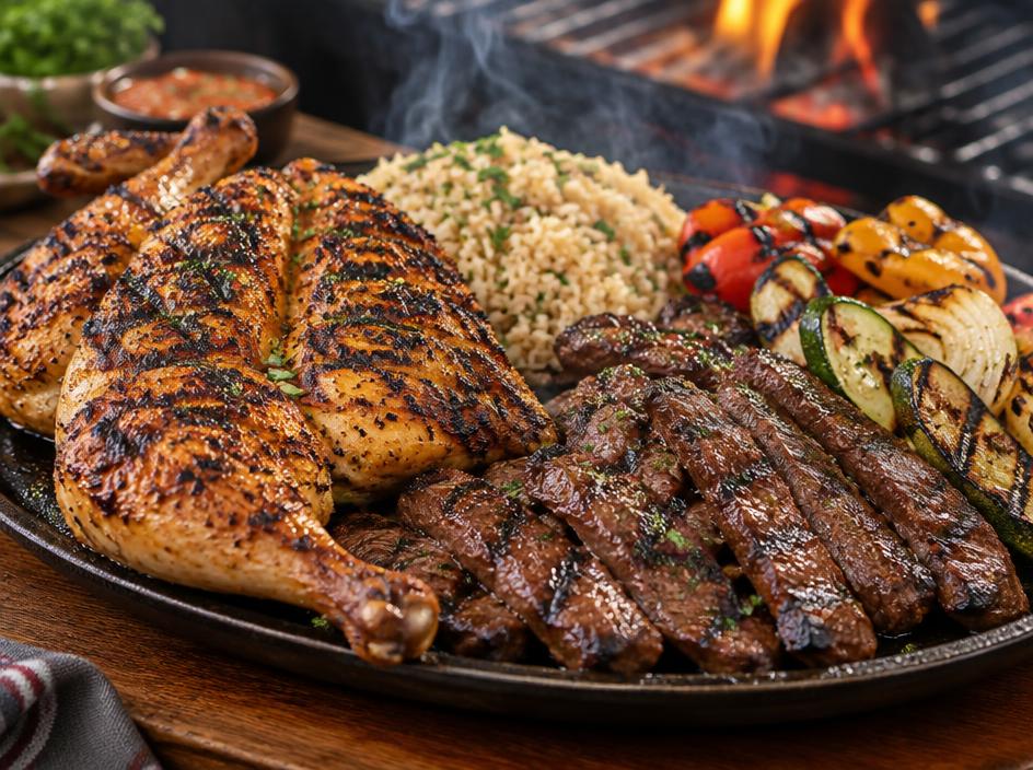 Grilled Chicken, Seafood & Steak at Charbroiled Chicken & Grill