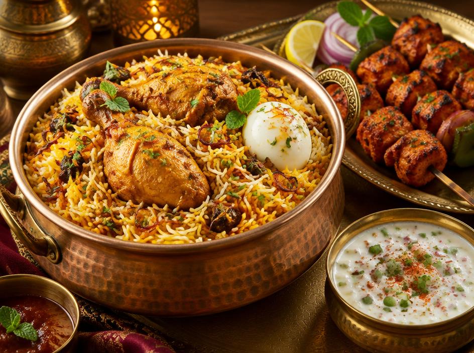 Indian Cuisine at Shahi Biryani & Tikka